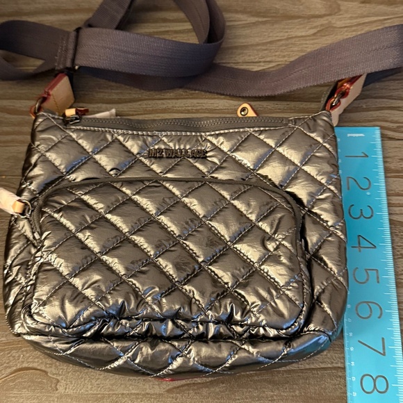 MZ Wallace Metro Scout Deluxe NWT in Pewter Metallic - Picture 13 of 14